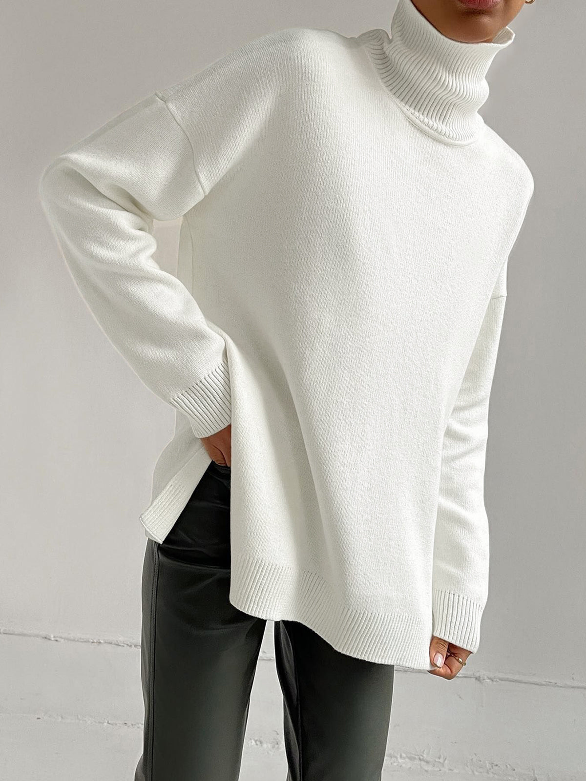 Rotimia Lean On Me Turtleneck Sweater