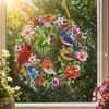 DIY Diamond Painting Kit Garden Wreath Bluebird 9.45x9.45in