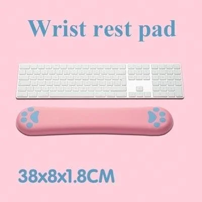 6 Colors Kawaii Cat Paws Silica Gel Wrist Support Desk Pad SP17347