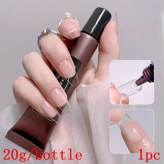 7g Fast Drying Nail Glue for False Nails 1/2/3/4/5pcs Nails Professional Glitter Acrylic Nail Rhinestone Glue DIY Manicure Tools