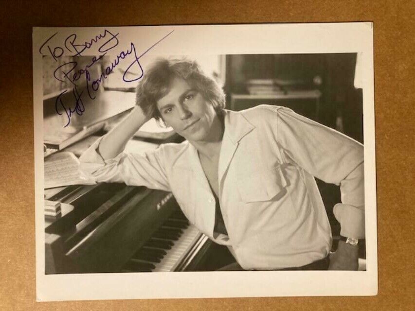 Jeff Conaway Actor Boldly Signed 8x10 Handsome Photo Poster painting - Auction House/JSA COA