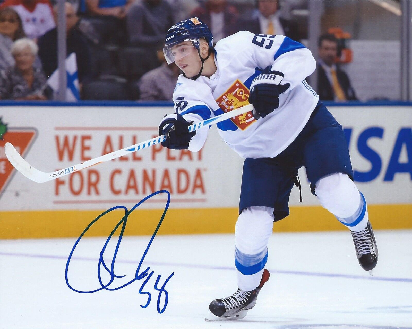 Rasmus Ristolainen Signed 8x10 Photo Poster painting Team Finland World Cup Autographed COA