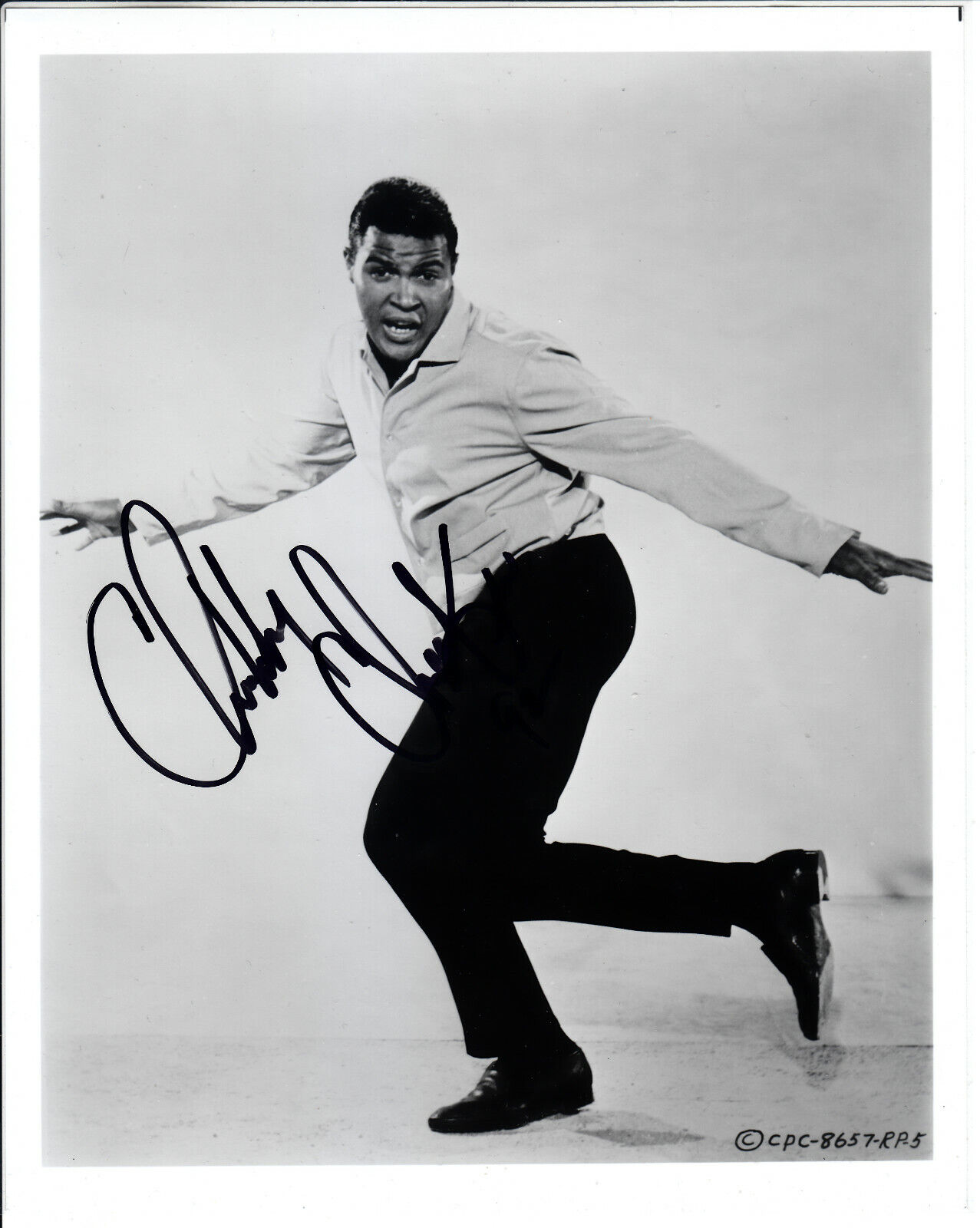 Chubby Checker an American Rock & Roll singer & dancer Signed 8x10