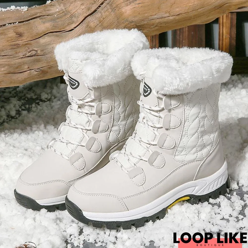 Winter Snow Boots Warm Plush Women's Shoes