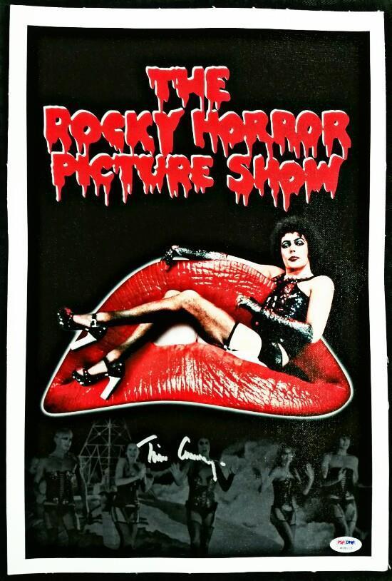 Tim Curry Signed 11x17 Canvas Photo Poster painting PSA/DNA COA Actor Rocky Horror Picture Show