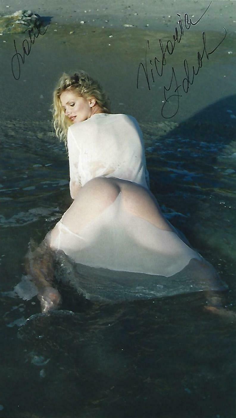 Victoria Zdrok Signed 4x7 Photo Poster painting BAS COA October 1994 Playboy Picture Autograph D