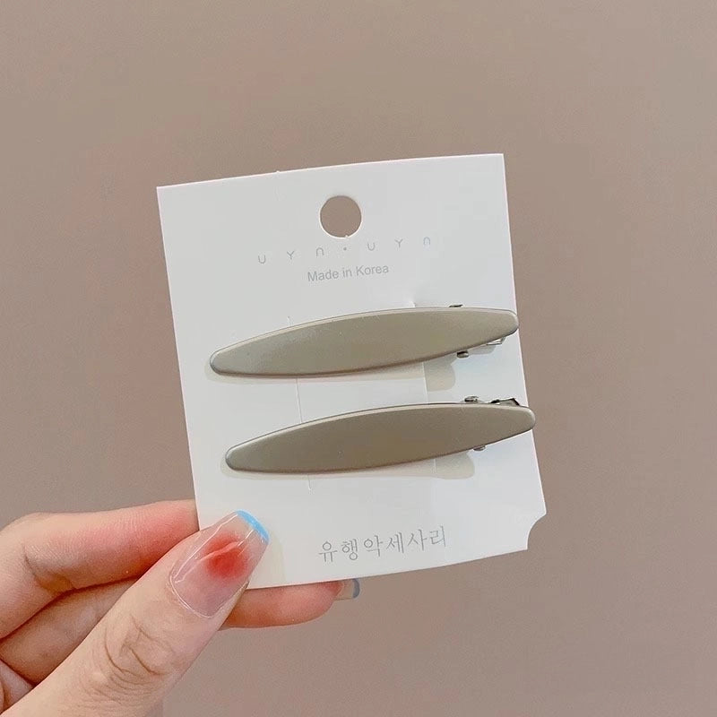 Y2g Hairpin Metal Sweet Cool Bangs Hairpin Makeup Hair Accessories Forehead Broken Hairpin Simple Clip New Female