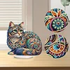 5D DIY Special Shape Diamond Painting Desk Ornament Cat Decor Kit