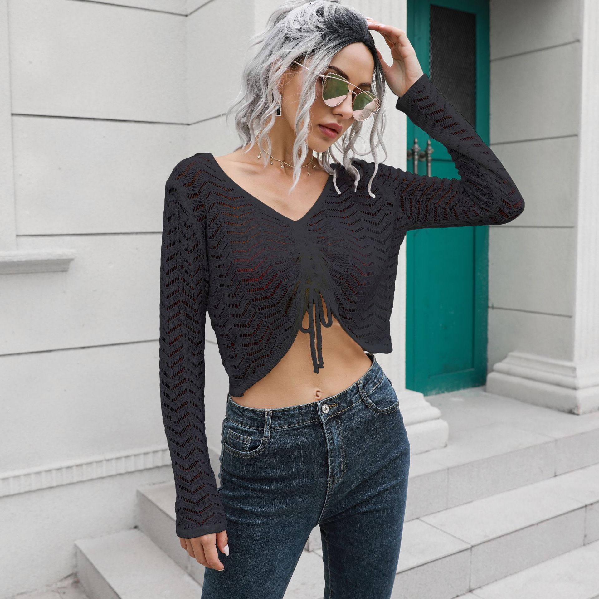 Women's Sexy Crochet All-Match Blouses & Shirts
