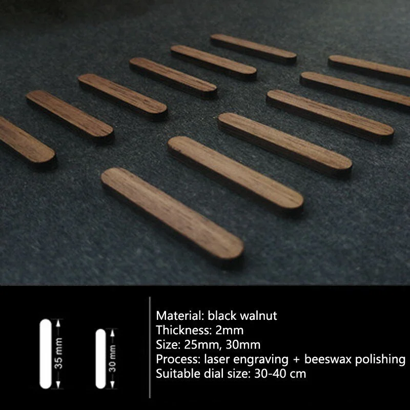 Solid Wood Wall Clock Parts Classic Wooden DIY Home Decor Clock Repair Accessories Clocks Numbers & Point Repair Essential Tools