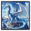 Dragon-11CT/14CT Stamped Cross Stitch 45*45cm tapestrymarket
