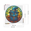 (50*50cm)Stained Glass Halloween - Full Round Drill Diamond Painting