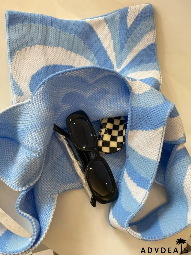 Floral Graphic Crochet Bag