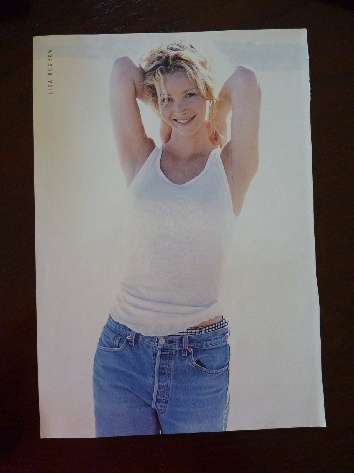 Lisa Kudrow Conan O'Brien Double Sided Coffee Table Book Photo Poster painting Page 8x13