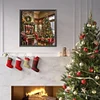 (50*50cm)Christmas House - Full Round Drill Diamond Painting