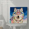 DIY Pearl Painting Wolf for Home Decor with Frame(25x25cm)