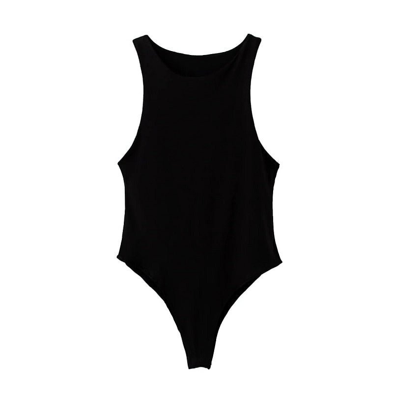 2021 summer solid sexy bodycon women bodysuits female 4 color green slim casual za bodysuit chic lady club short playsuits femme