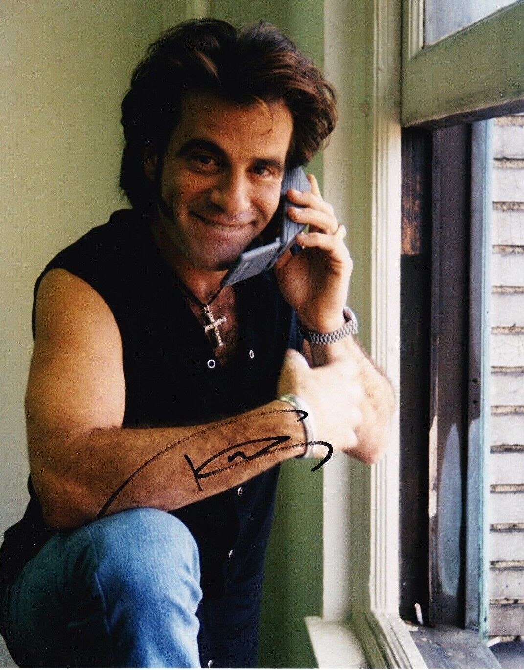 Tico Torres SIGNED 10X8 Photo Poster painting Bon Jovi AFTAL COA (A3)