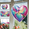 >SALE<Hummingbird 2D Flat DIY Diamond Art Suncatcher Diamond Art Pendant Home Decor