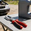Carbon Steel Multi-Functional Oil Pipe Pliers with Ergonomic Non Slip Handle Fuel Line Removal Disconnect Tool Car Repair Tool Universal for Most Vehicles