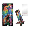 2er-Pack Acryl Papagei Tiger Handyständer & Spiegel - 5D DIY Handwerk Modeaccessoires