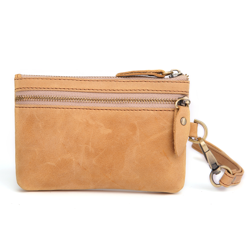 Casual waist hanging hand car key case multifunctional leather coin purse