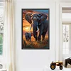 (45*65cm)Tropical Elephant - Full Round Partial AB Drill Diamond Painting