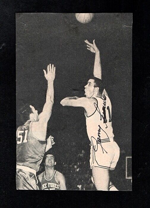 1960 JERRY LUCAS-OHIO STATE BUCKEYES AUTOGRAPHED 4X6 ACTION Photo Poster painting-HOF