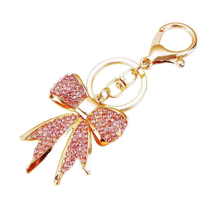 Cute Bow Knot Zinc Alloy Women’s Bag Pendant Keychain