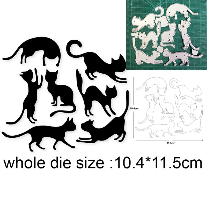 Fox Bear Owl Craft Dies Metal Cutting Dies Cut Die Mold Cat Catching Butterfly Scrapbooking Dies Paper Knife Mould Blade Punch