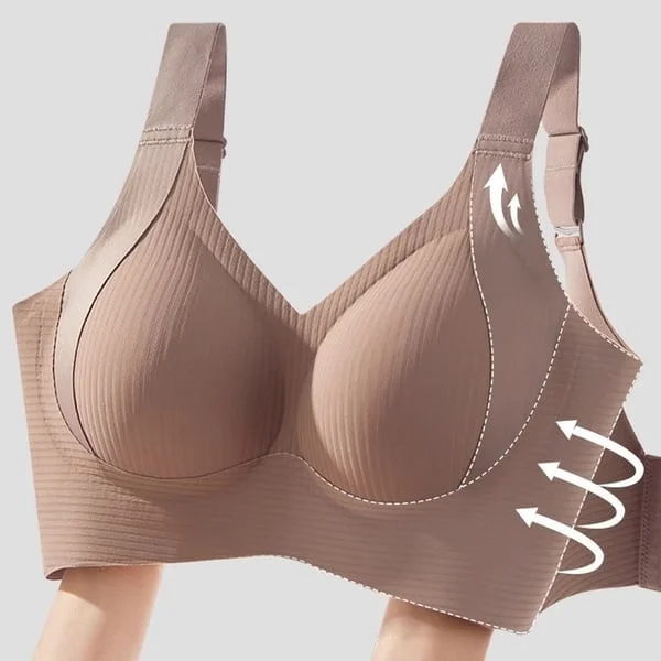 🏆️Women's Ribbed Push Up Adjustable Wireless Bra