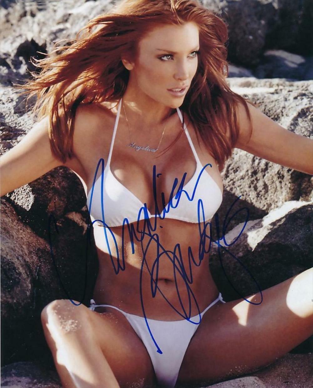 ANGELICA BRIDGES Signed Photo Poster paintinggraph - Film Actress / Model - reprint