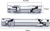 AMK Drive Shaft Stainless Steel Front Rear Center Shaft for TRX4M 1/18 RC Crawler ，2pcs Metal RC Crawler car Upgrades Accessories (Silver)