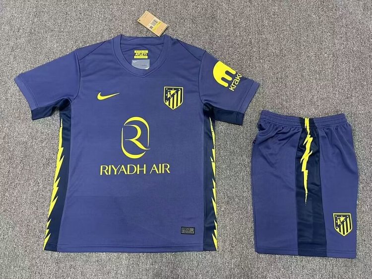 2025-26 Atletico Madrid Away Jersey Set - Adult Version