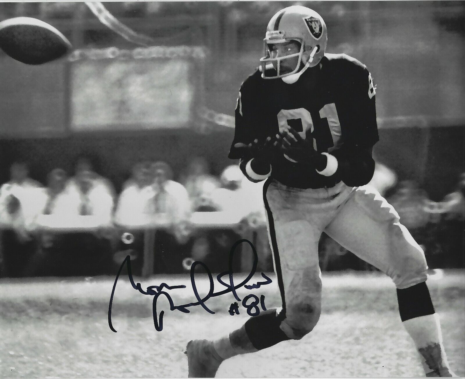 Autographed MORRIS BRADSHAW 8X10 Oakland Raiders Photo Poster painting - w/COA