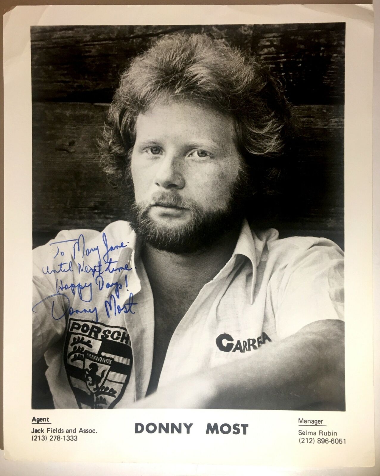 Donny Most Signed 8x10 Photo Poster painting Happy Days Actor Autograph Auto