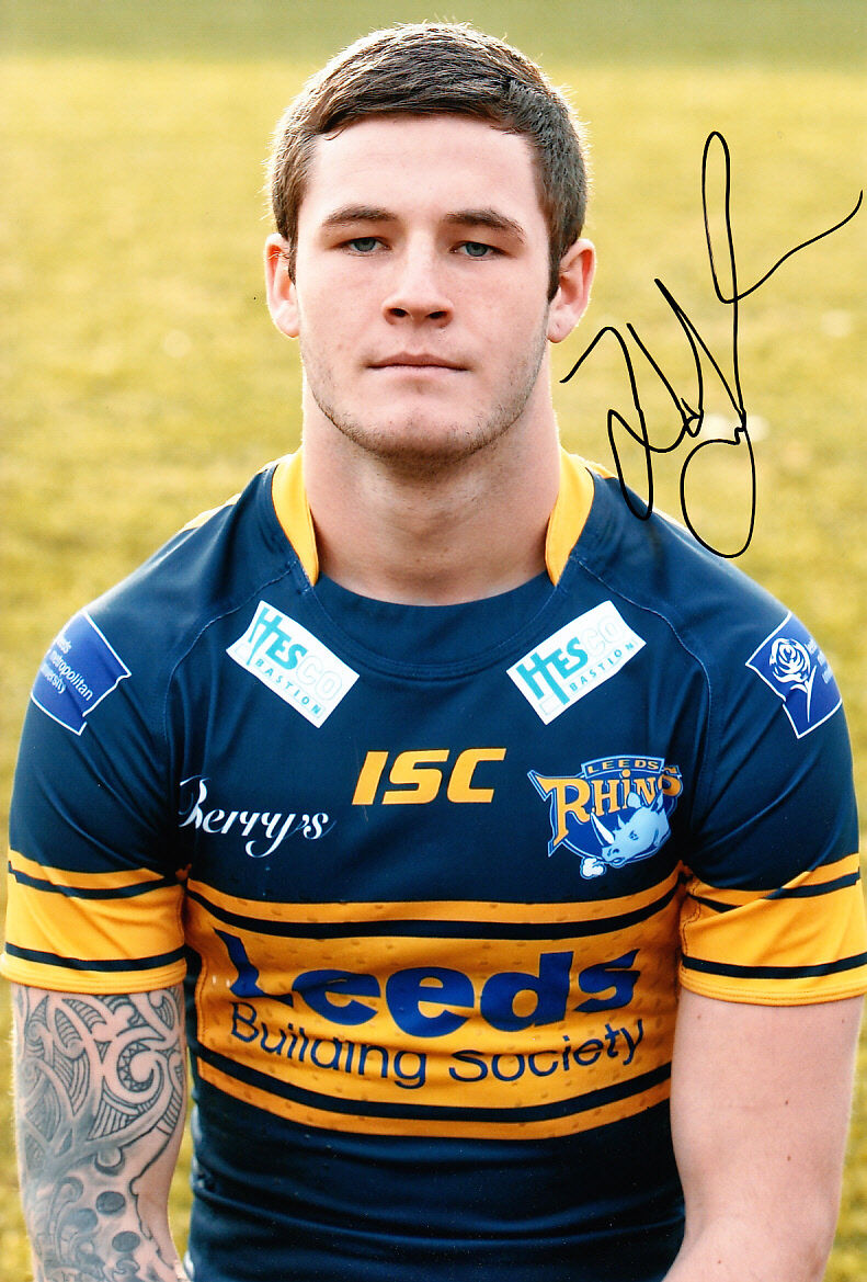 Leeds Rhinos Hand Signed Zak Hardaker Photo Poster painting 12x8 2012 3.