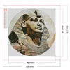 Diamond Painting -DIY Round Partial AB Drill Sphinx（35x35cm）