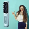 Cordless Hair Straightening Brush Straightener Rechargeable Hot Brush