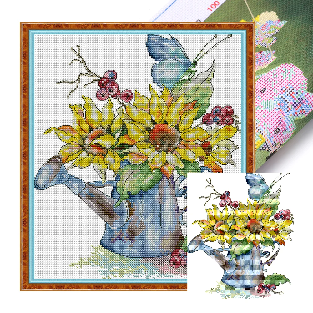 Beginner Embroidery Kit Cross Stitch Kits for Adults Embroidery Starter Kit  Stamped Floral Embroidery Kit for Kids Embroidery Set with Pattern and