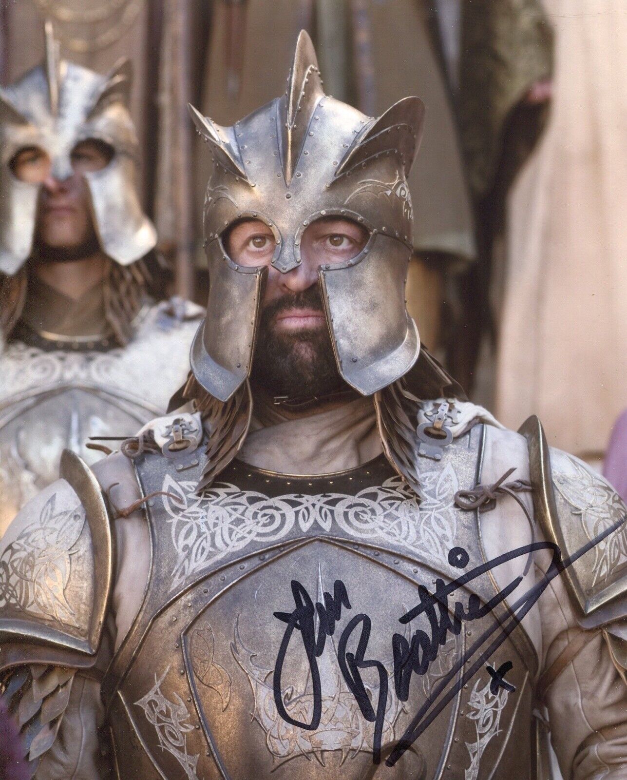 Actor Ian Beattie signed GAME OF THRONES 8x10 scene Photo Poster painting