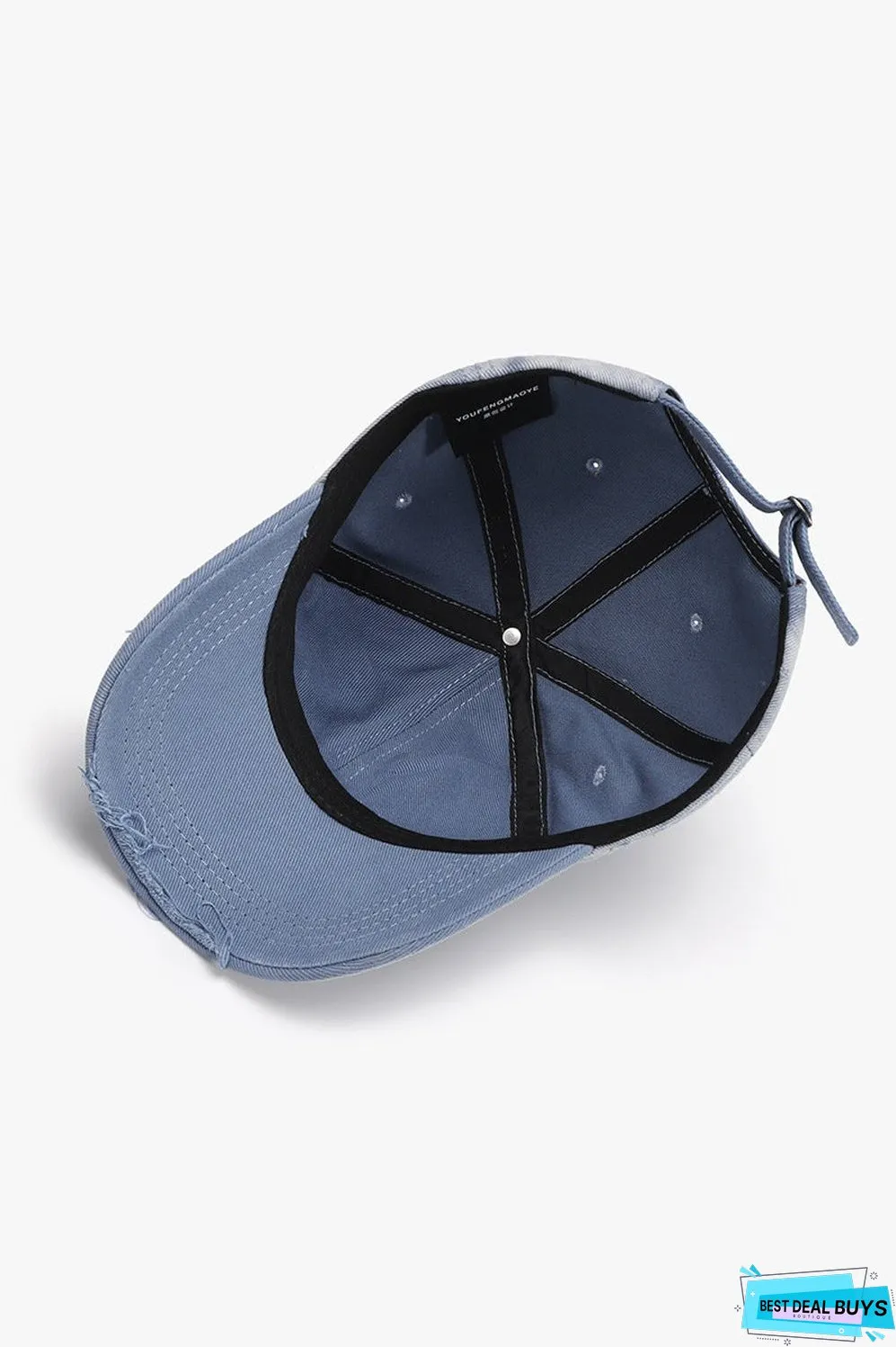 Distressed Adjustable Cotton Hat