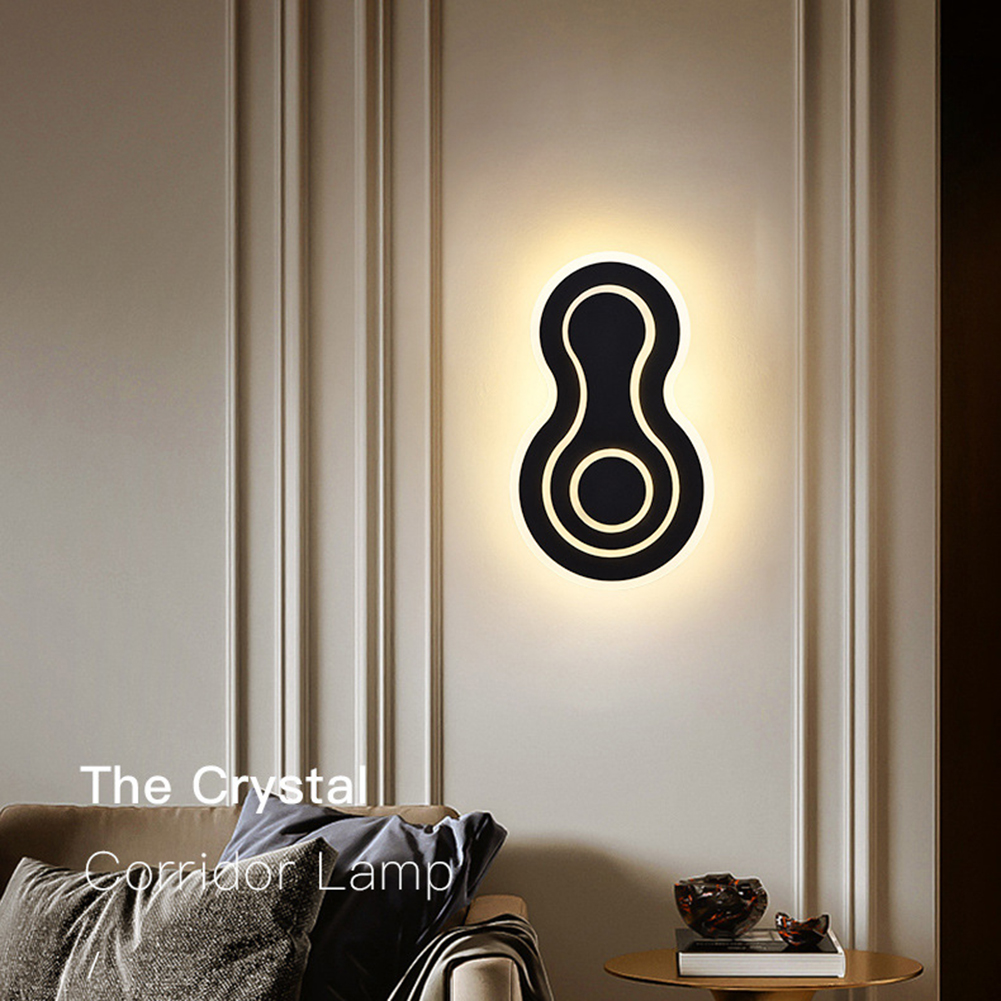 

29W Modern LED Wall Acrylic Night Light, Black, 501 Original