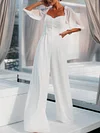 Empire Half Sleeves Wide Leg Jumpsuits