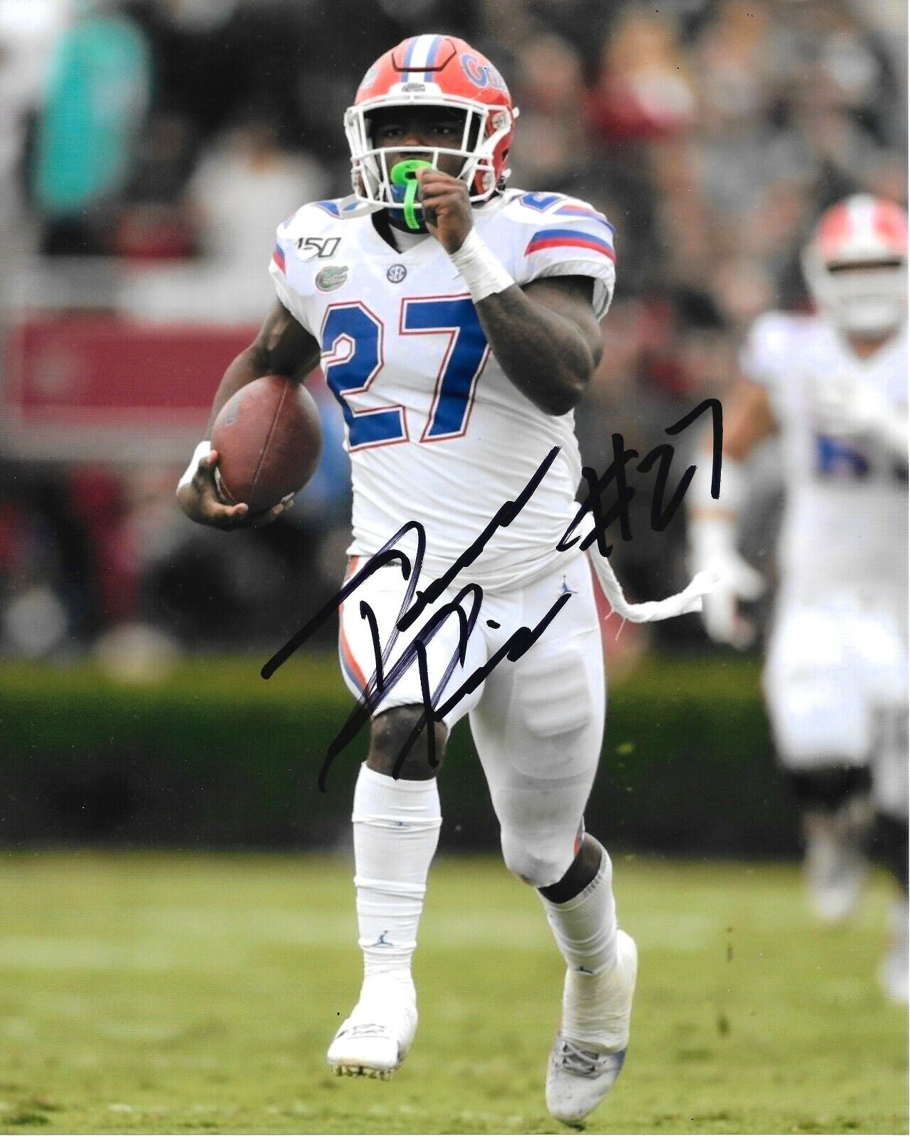 DAMEON PIERCE HAND SIGNED FLORIDA GATORS 8X10 Photo Poster painting W/COA