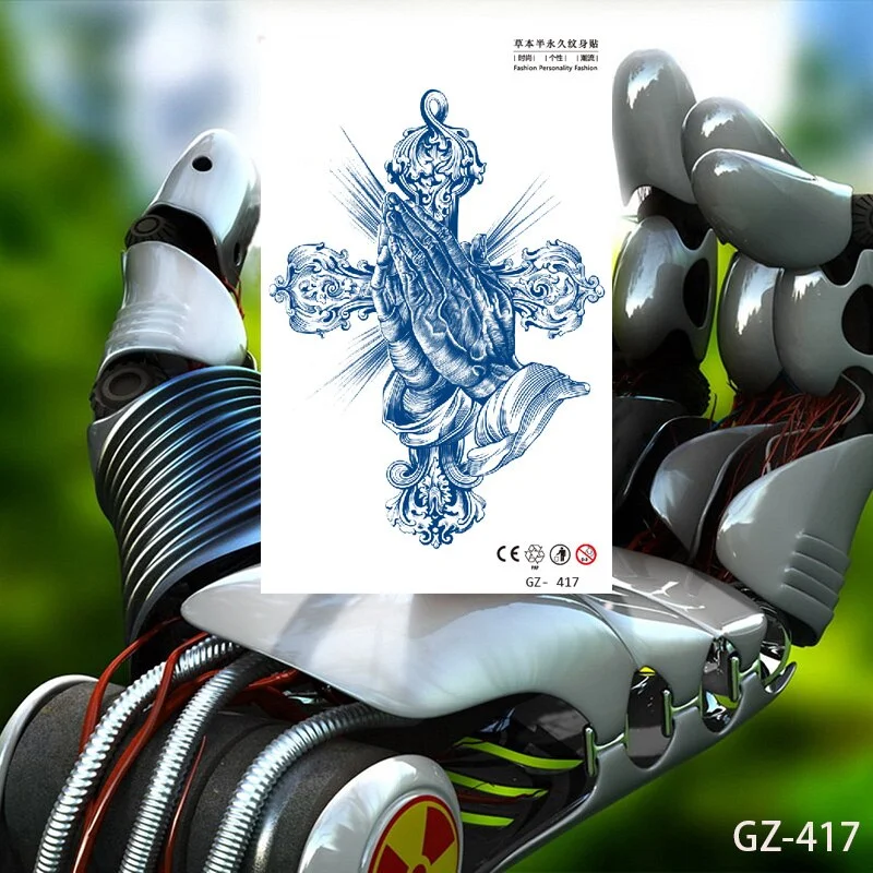 Temporary Waterproof Tattoo Stickers Seductive Snake Flower Ink Lasting Sexy Girls Arm Chest Waist Buttocks Realistic Fake Tatoo