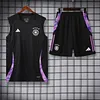 2024 Germany pre-match training Black Jersey+Shorts 1:1 Thai Quality