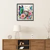 5D DIY Partial Special Shaped Drill Diamond Painting Butterfly Coffee Kit40x40cm (A)