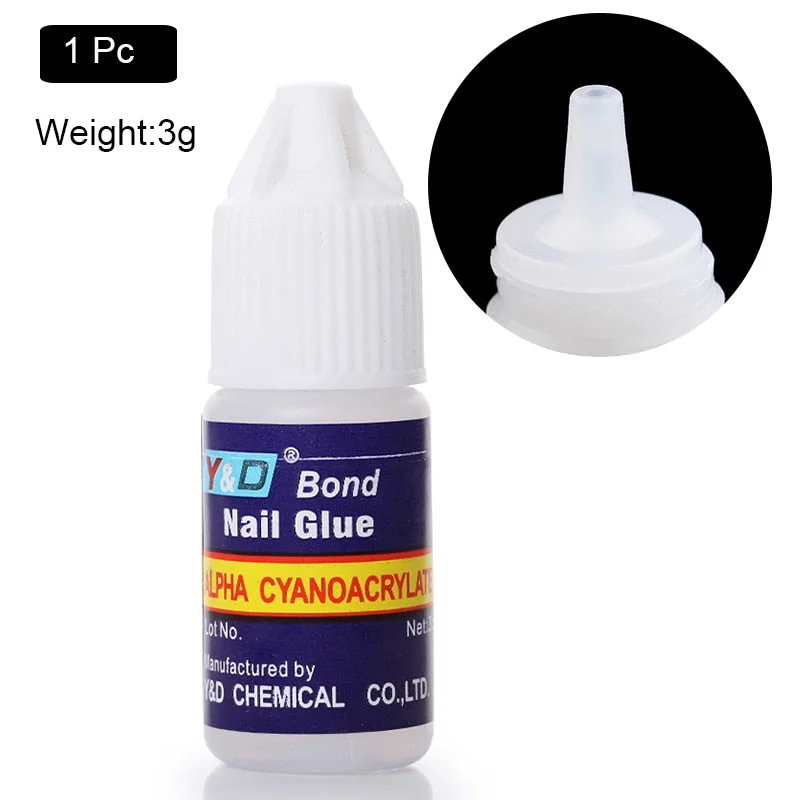 10g Fast Drying Nail Glue for False Nails Glitter Acrylic Nail Rhinestone Decoration Extension Glue Adhensive Nail Care Tool-Nail Inspo