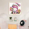 (US Only)Gnome Design DIY Bead Embroidery Kit 39x39cm 9CT Cross Stitch Kit for Home Decor